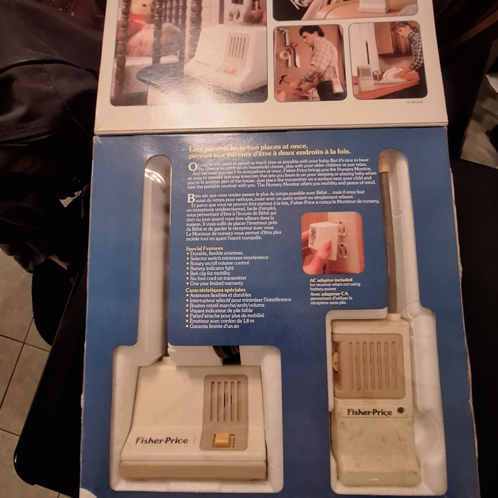 Fisher-Price White and Tan Intercom System